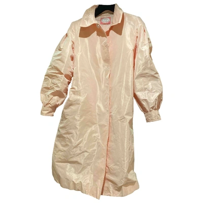 Pre-owned Blumarine Trench Coat In Pink
