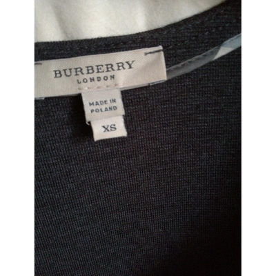 Pre-owned Burberry Wool Mini Dress In Anthracite