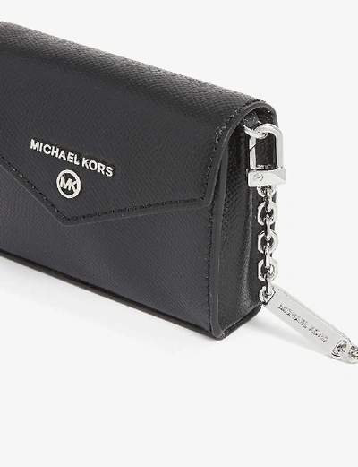Shop Michael Michael Kors Jet Set Leather Micro Cross-body Bag