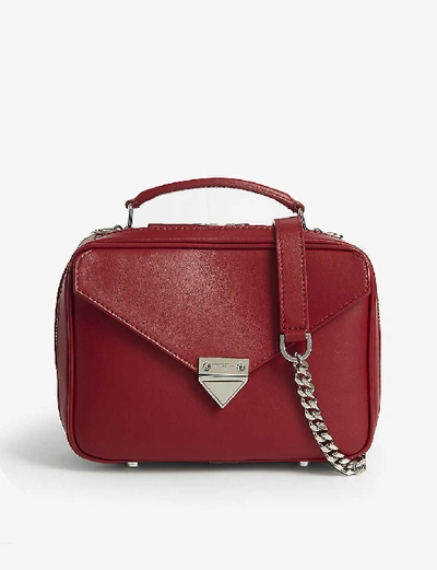 Shop The Kooples Womens Red01 Leather Shoulder Bag 1 Size