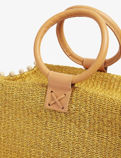 Shop Aranaz Perry Raffia Box Bag