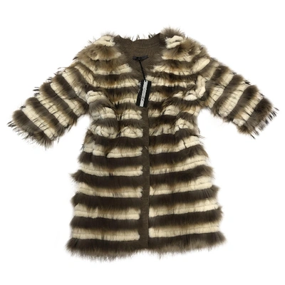 Pre-owned Simonetta Ravizza Beige Fox Coat