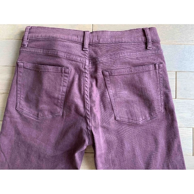 Pre-owned The Kooples Straight Pants In Purple