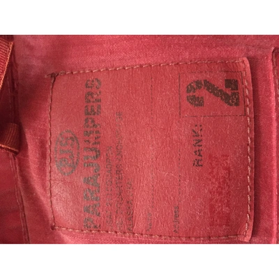 Pre-owned Parajumpers Biker Jacket In Red