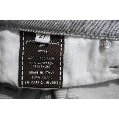 Pre-owned 7 For All Mankind Carot Pants In Grey