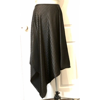 Pre-owned Sid Neigum Mid-length Skirt In Black