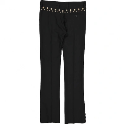 Pre-owned Saint Laurent Straight Pants In Black