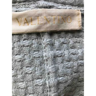 Pre-owned Valentino Blue Wool Coat