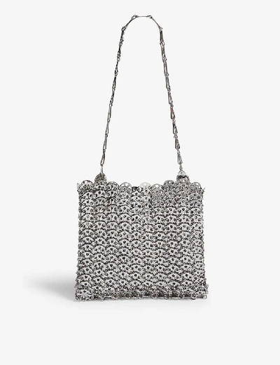 Shop Paco Rabanne 1969 Chainmail Shoulder Bag In Silver