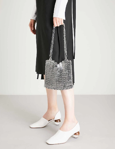 Shop Paco Rabanne 1969 Chainmail Shoulder Bag In Silver