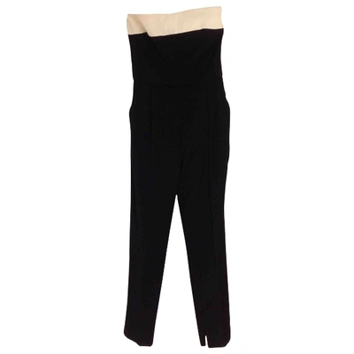 Pre-owned Valentino Black Cotton Jumpsuit
