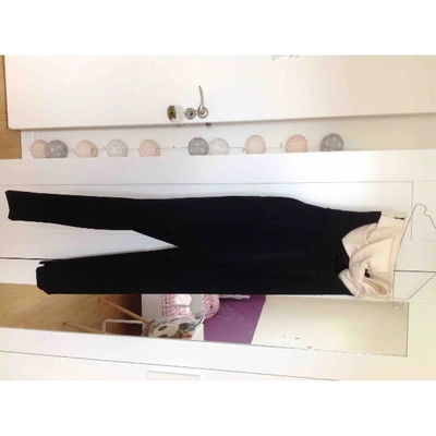 Pre-owned Valentino Black Cotton Jumpsuit