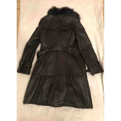 Pre-owned Burberry Shearling Coat