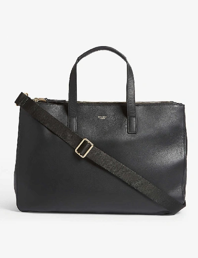 Shop Knomo Mayfair Derby Tote Bag In Black