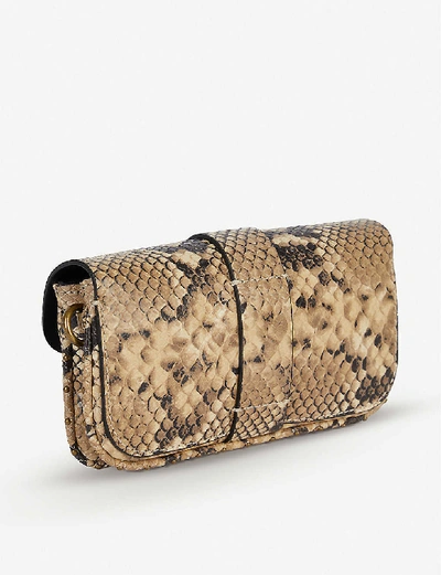 Shop Zadig & Voltaire Womens Desert Kate Wild Wallet Snakeskin-print Cross-body Bag 1 Size