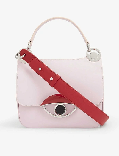 Shop Kenzo Tali Medium Leather Cross-body Bag In Pink