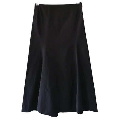 Pre-owned Yohji Yamamoto Black Skirt