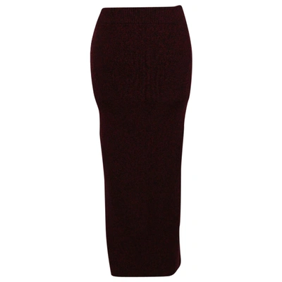 Pre-owned Maje Fall Winter 2019 Burgundy Wool Skirt