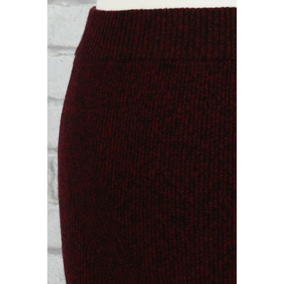 Pre-owned Maje Fall Winter 2019 Burgundy Wool Skirt