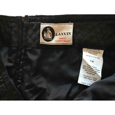 Pre-owned Lanvin Mid-length Skirt In Black