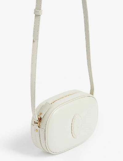Shop Saint Laurent Le 61 Leather Camera Bag In White