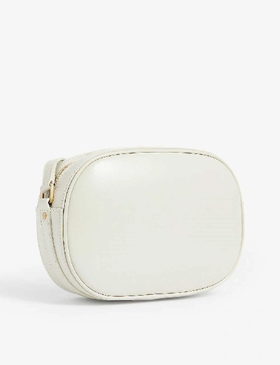 Shop Saint Laurent Le 61 Leather Camera Bag In White