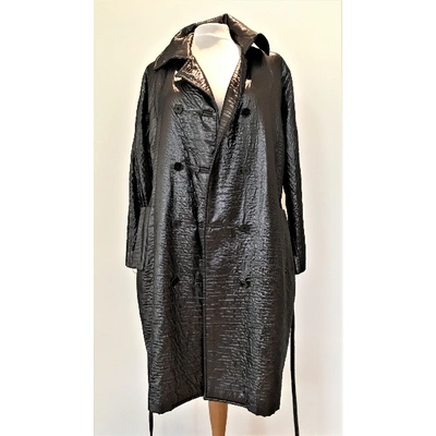 Pre-owned Dolce & Gabbana Wool Trench Coat In Metallic