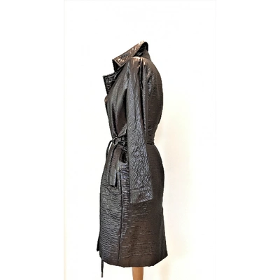 Pre-owned Dolce & Gabbana Wool Trench Coat In Metallic