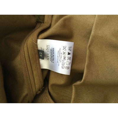 Pre-owned Alexander Mcqueen Khaki Cotton Jacket