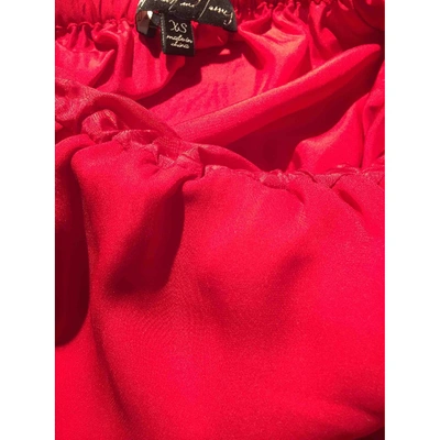 Pre-owned Elizabeth And James Silk Mid-length Dress In Red