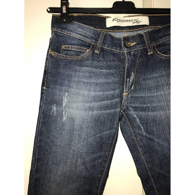Pre-owned Mangano Blue Cotton Jeans