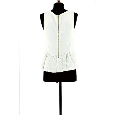 Pre-owned Claudie Pierlot White Viscose Top