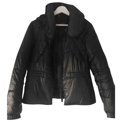 Pre-owned Burberry Black Polyester Coats