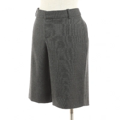 Pre-owned Chloé Grey Wool Shorts