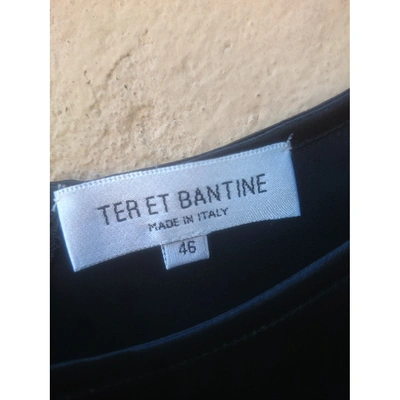 Pre-owned Ter Et Bantine Silk Top In Black