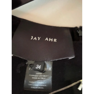 Pre-owned Jay Ahr Black Wool Dress