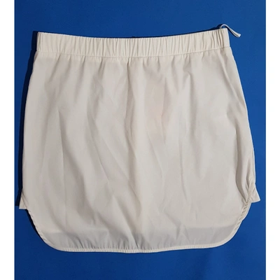 Pre-owned Neil Barrett Mini Skirt In White