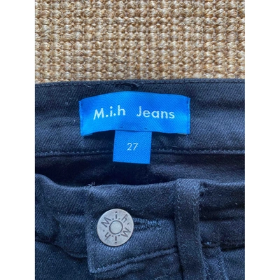 Pre-owned M.i.h. Jeans Trousers In Black