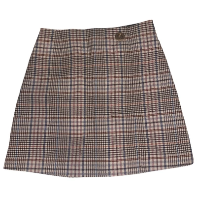 Pre-owned Sandro Beige Cotton Skirt