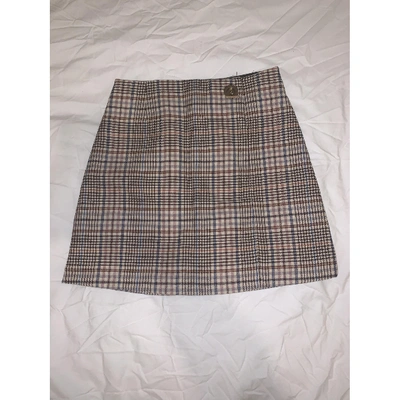 Pre-owned Sandro Beige Cotton Skirt