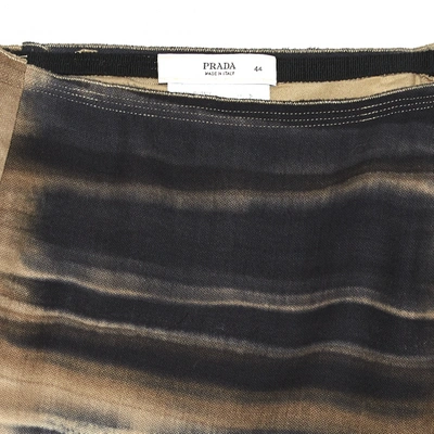 Pre-owned Prada Wool Mid-length Skirt In Multicolour