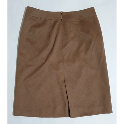 Pre-owned Akris Punto Wool Mid-length Skirt In Brown
