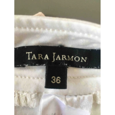 Pre-owned Tara Jarmon Mid-length Skirt In White