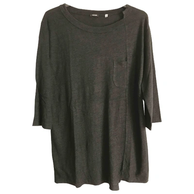 Pre-owned Aspesi Linen T-shirt In Black