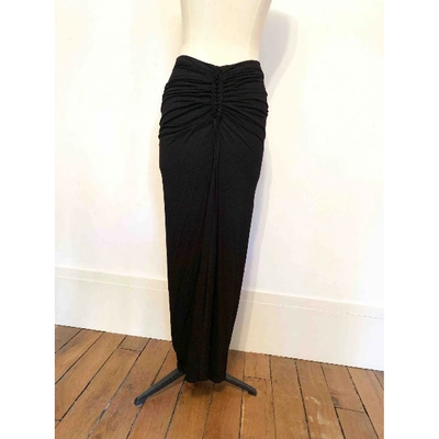 Pre-owned Givenchy Maxi Skirt In Black