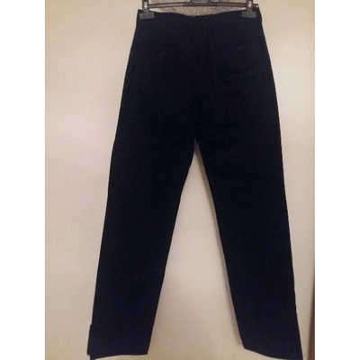 Pre-owned Dolce & Gabbana Straight Pants In Black