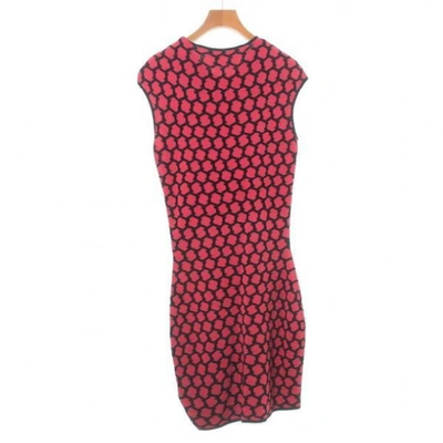 Pre-owned Alexander Mcqueen Red Cotton Dress