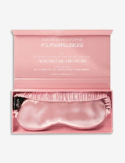 Slip Elasticated Sleep Mask In Pink