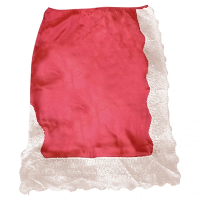 Pre-owned Pinko Silk Mid-length Skirt In Red