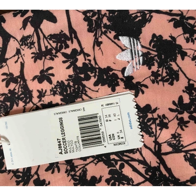 Pre-owned Adidas Originals Pink Cotton Trousers